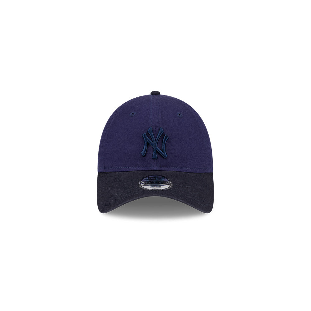 New Era Youth 9Forty MLB 2 Shade Wash New York Yankees Light Navy