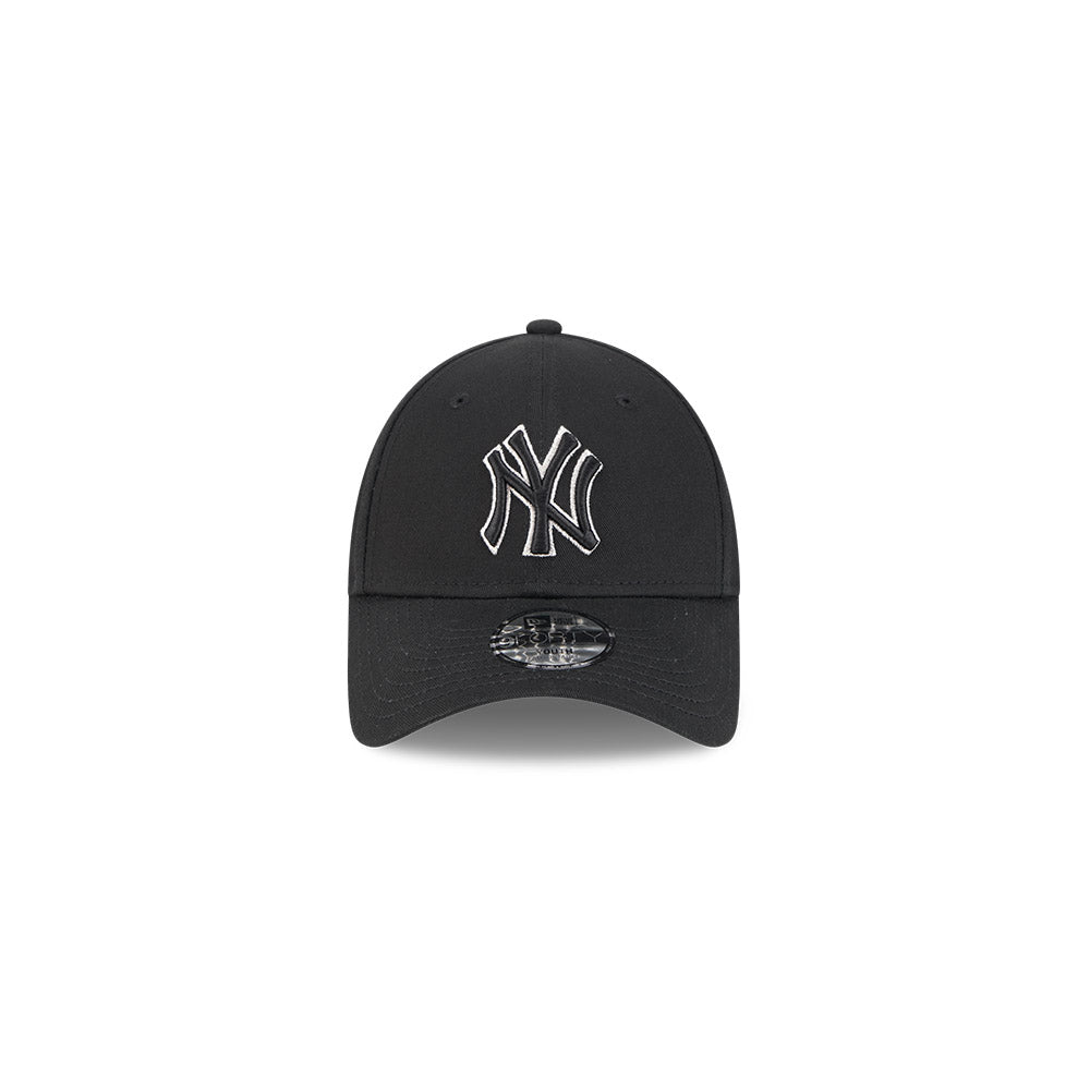 New Era Youth 9Forty MLB Black Metallic New York Yankees