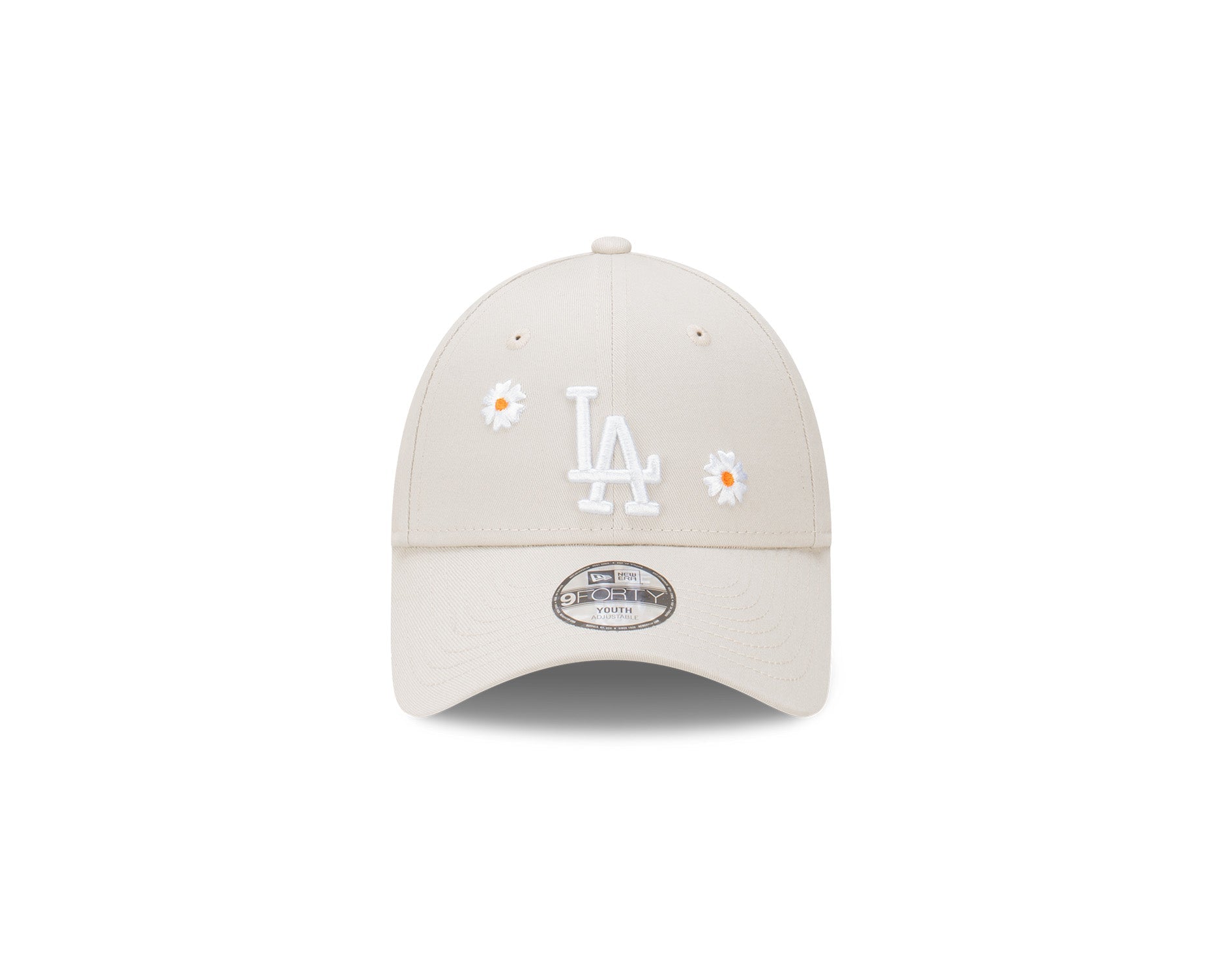 New Era Youth 9Forty MLB Daisy Los Angeles Dodgers Vintage Stone