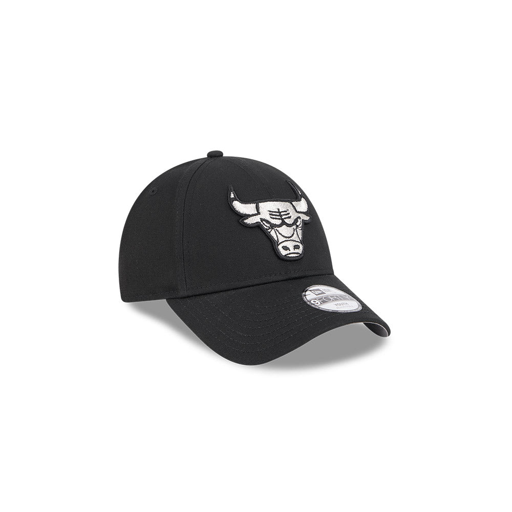 New Era Youth 9Forty NBA Black Metallic Chicago Bulls