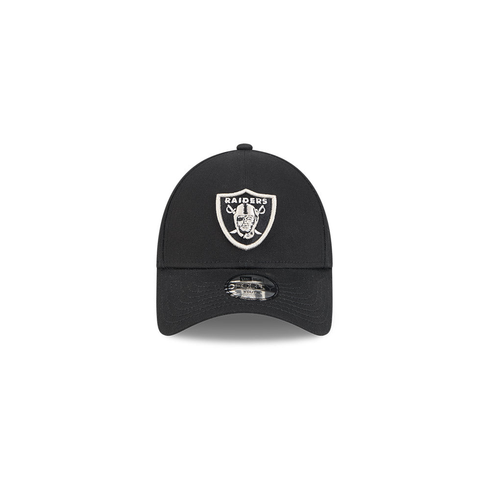 New Era Youth 9Forty NFL Black Metallic Las Vegas Raiders