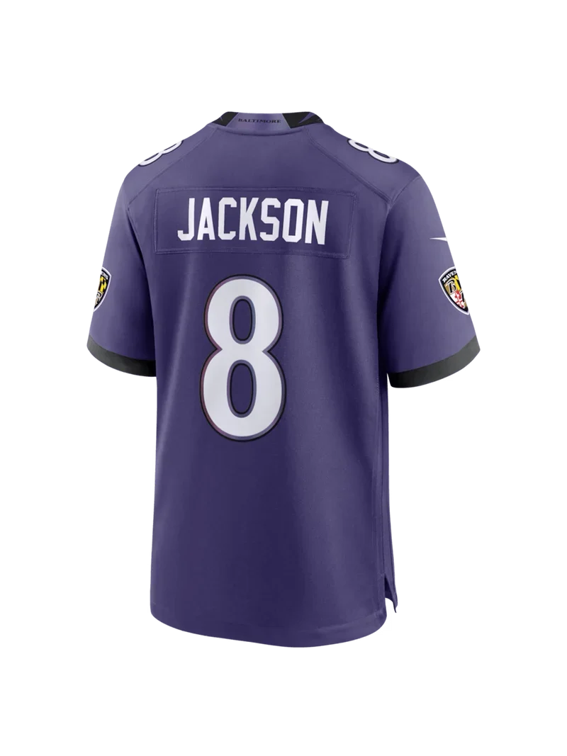 Nike NFL Game Jersey Baltimore Ravens Lamar Jackson #8 Purple