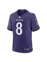 Nike NFL Game Jersey Baltimore Ravens Lamar Jackson #8 Purple