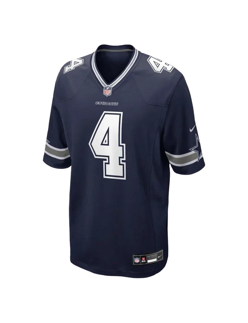 Nike NFL Game Jersey Dallas Cowboys Dak Prescott #4 Navy