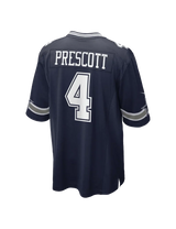 Nike NFL Game Jersey Dallas Cowboys Dak Prescott #4 Navy
