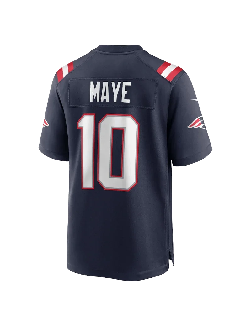 Nike NFL Game Jersey New England Patriots Drake Maye #10 Navy