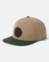 Brixton Oath III Snapback Khaki/Primal Green