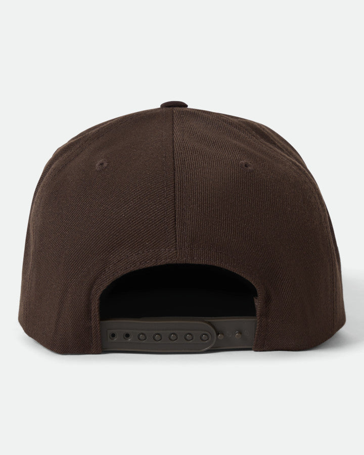 Brixton Oath III Snapback Pinecone Brown/Brown Suede