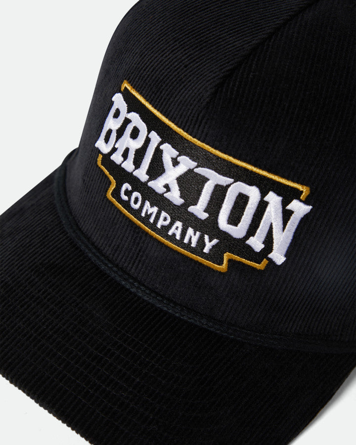 Brixton Pierson MP Snapback Black