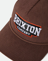 Brixton Pierson MP Snapback Pinecone Brown