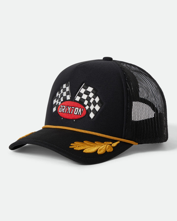 Brixton Podium Trucker Snapback Black/Black