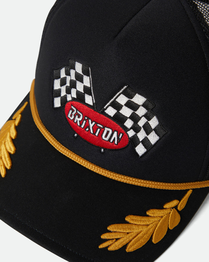 Brixton Podium Trucker Snapback Black/Black