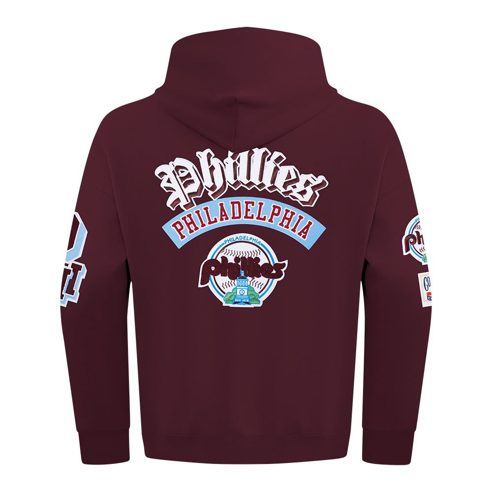 Pro Standard MLB Best Of Drop Shoulder Hoodie Philadelphia Phillies Wine