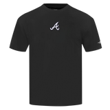 Pro Standard MLB Classic Icon Pro Drop Shoulder Tee Atlanta Braves Black