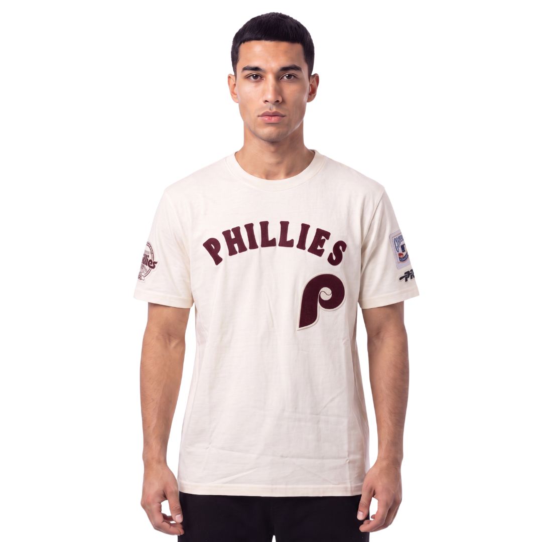Pro Standard MLB First Team Drop Shoulder Tee Philadelphia Phillies Eggshell