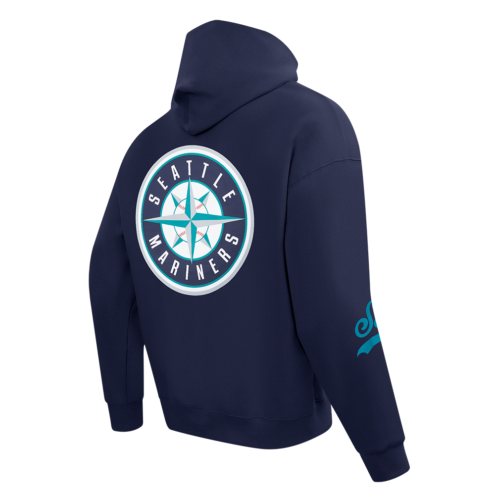Pro Standard MLB Living Large Drop Shoulder Hood Seattle Mariners Navy