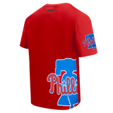 Pro Standard MLB Living Large Drop Shoulder Tee Philadelphia Phillies Red