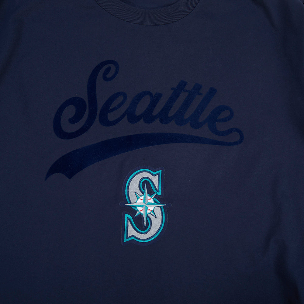 Pro Standard MLB Living Large Drop Shoulder Tee Seattle Mariners Navy