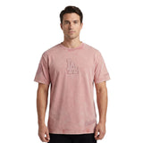 Pro Standard MLB Washed Classic Drop Shoulder Tee Los Angeles Dodgers Mauve