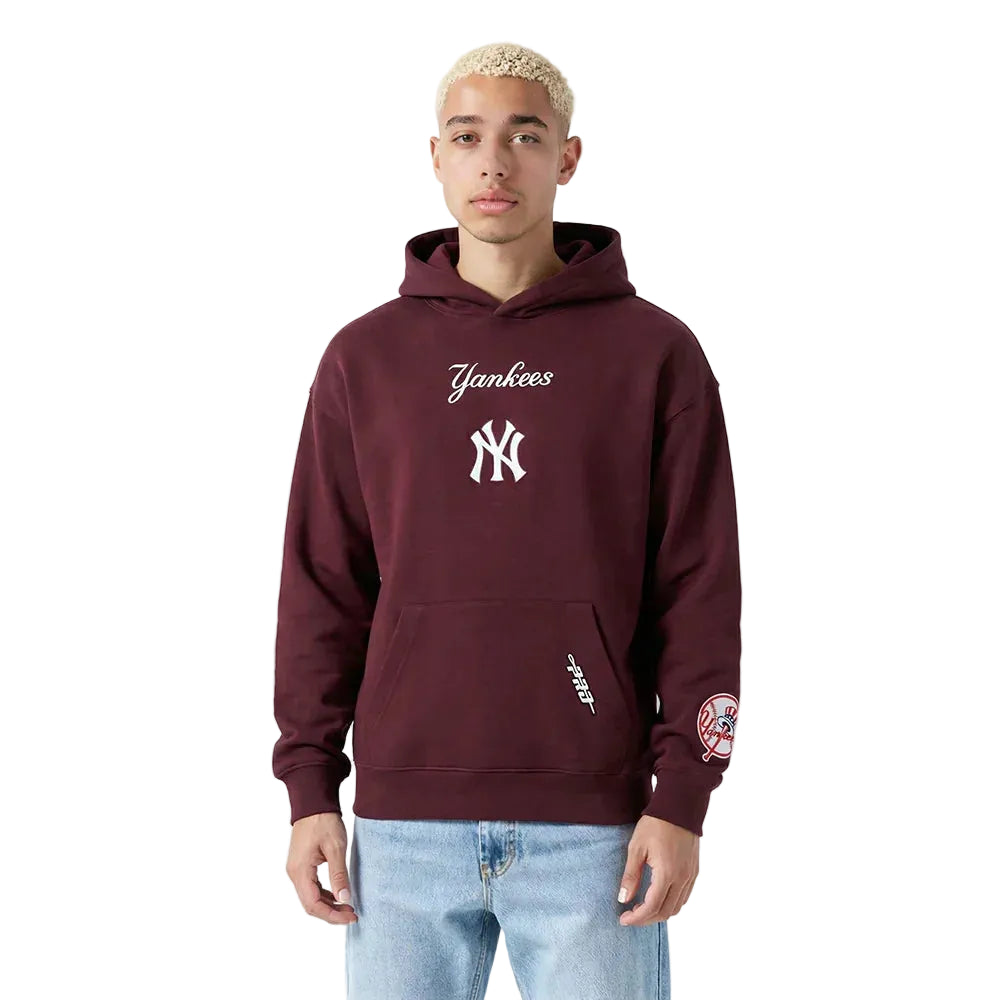 Pro Standard MLB WingSpan Drop Shoulder Hood New York Yankees Wine