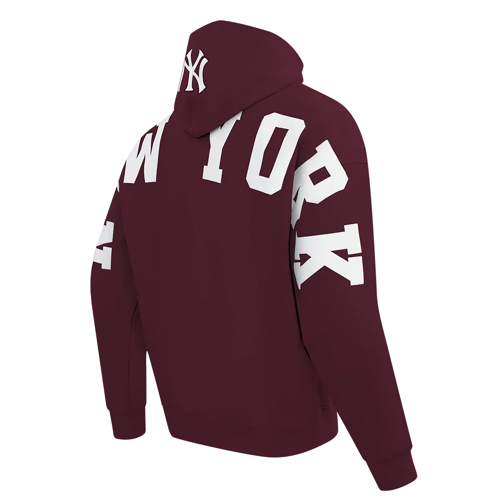 Pro Standard MLB WingSpan Drop Shoulder Hood New York Yankees Wine