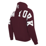 Pro Standard MLB WingSpan Drop Shoulder Hood New York Yankees Wine