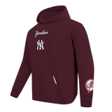Pro Standard MLB WingSpan Drop Shoulder Hood New York Yankees Wine