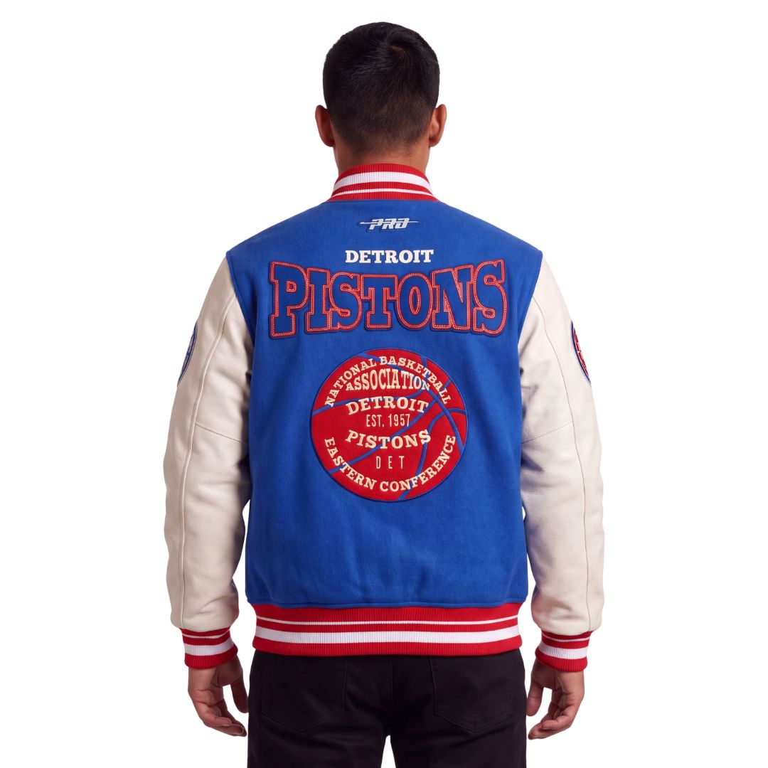 Pro Standard NBA Day One Varsity Jacket Detroit Pistons Royal
