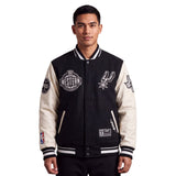 Pro Standard NBA Day One Varsity Jacket San Antonio Spurs Black