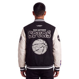 Pro Standard NBA Day One Varsity Jacket San Antonio Spurs Black