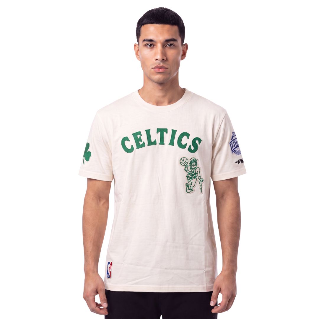 Pro Standard NBA First Team Drop Shoulder Tee Boston Celtics Eggshell
