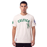Pro Standard NBA First Team Drop Shoulder Tee Boston Celtics Eggshell