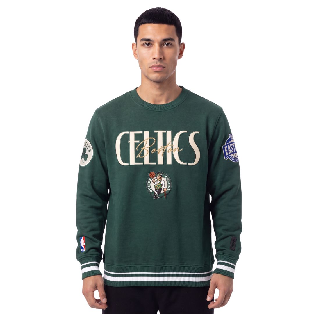 Pro Standard NBA Original Players Crew Boston Celtics Forest Green