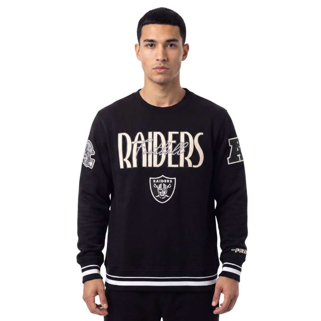 Pro Standard NFL Original Players Crew Las Vegas Raiders Black