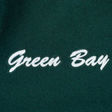 Pro Standard NFL Team Badge Wool Varsity Jacket Green Bay Packers Forest Green/White