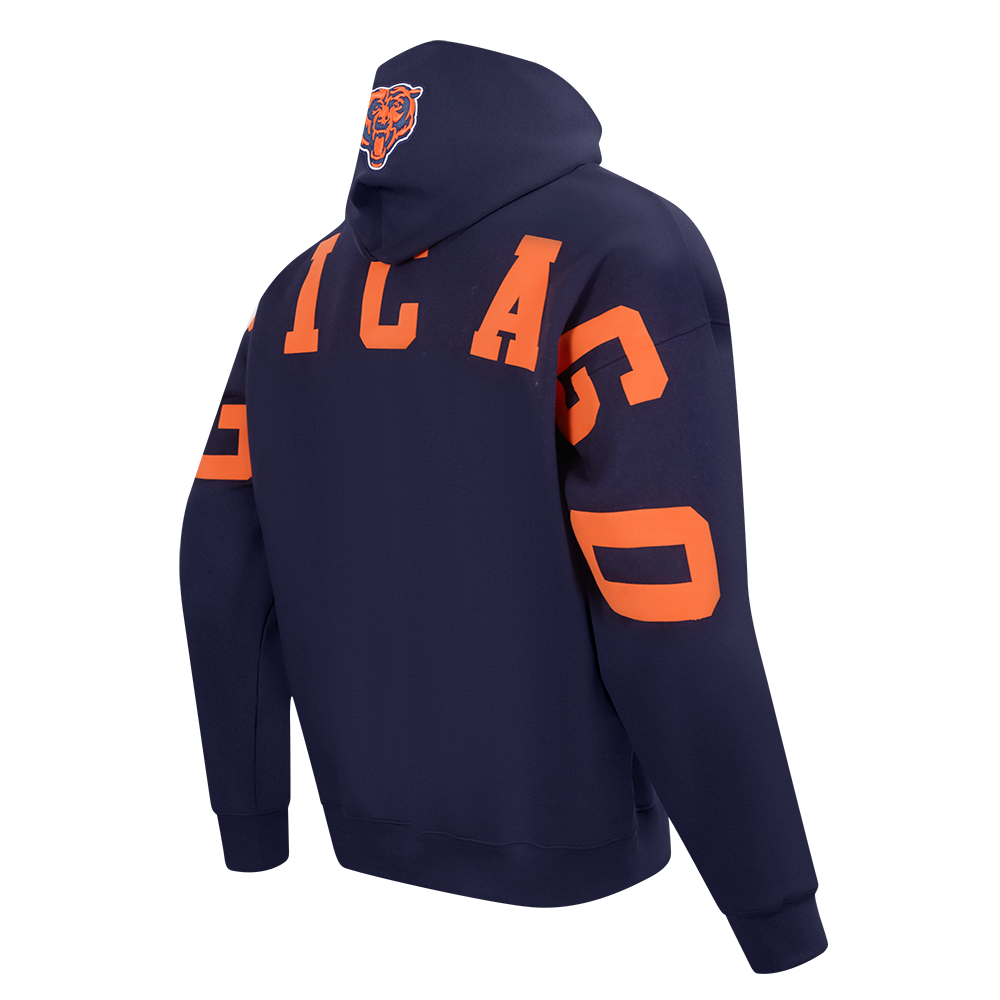 Pro Standard NFL WingSpan Drop Shoulder Hood Chicago Bears Navy