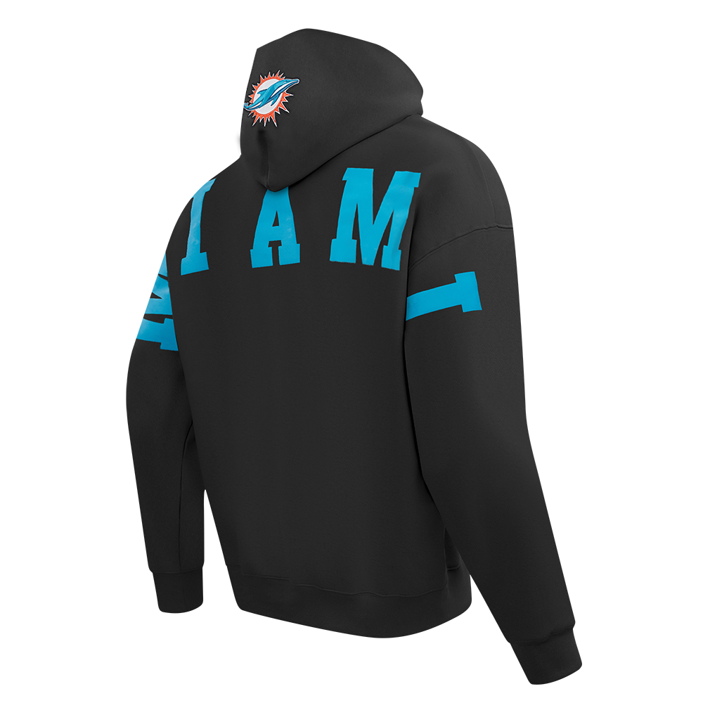 Pro Standard NFL WingSpan Drop Shoulder Hood Miami Dolphins Black