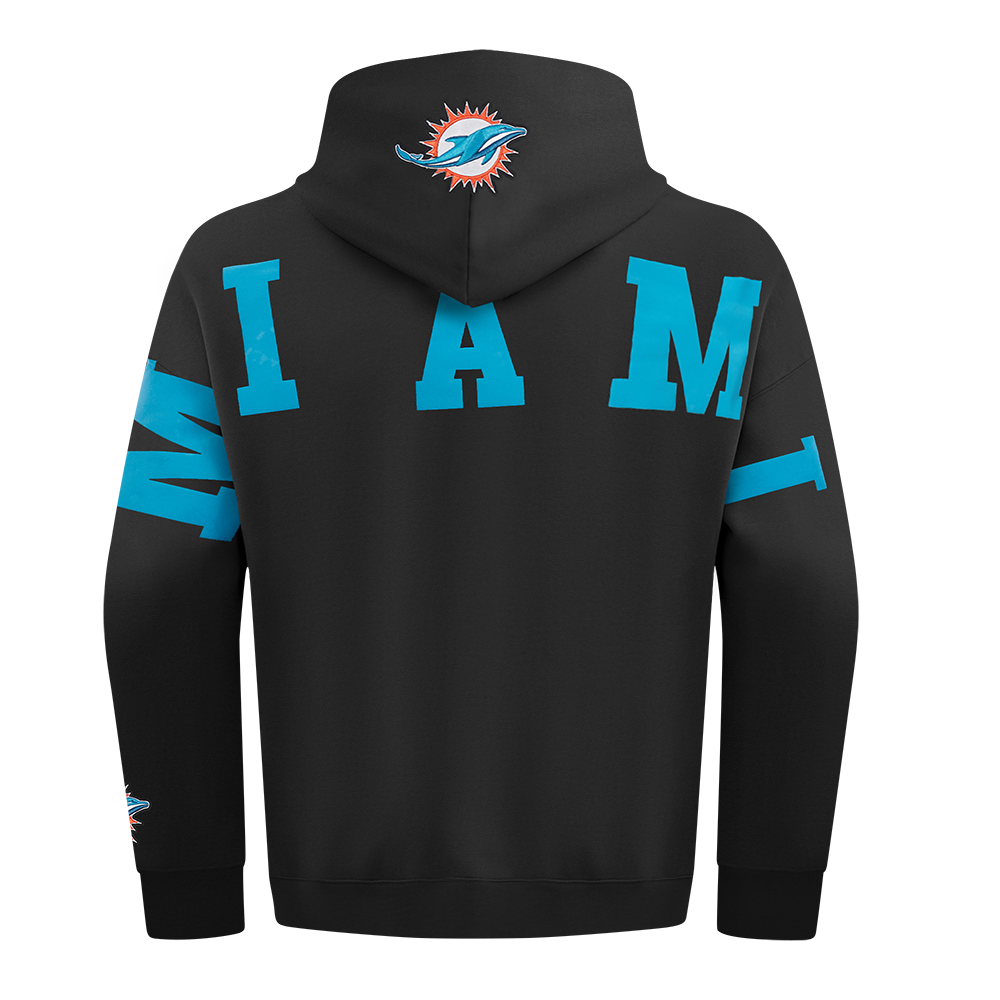 Pro Standard NFL WingSpan Drop Shoulder Hood Miami Dolphins Black
