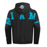 Pro Standard NFL WingSpan Drop Shoulder Hood Miami Dolphins Black
