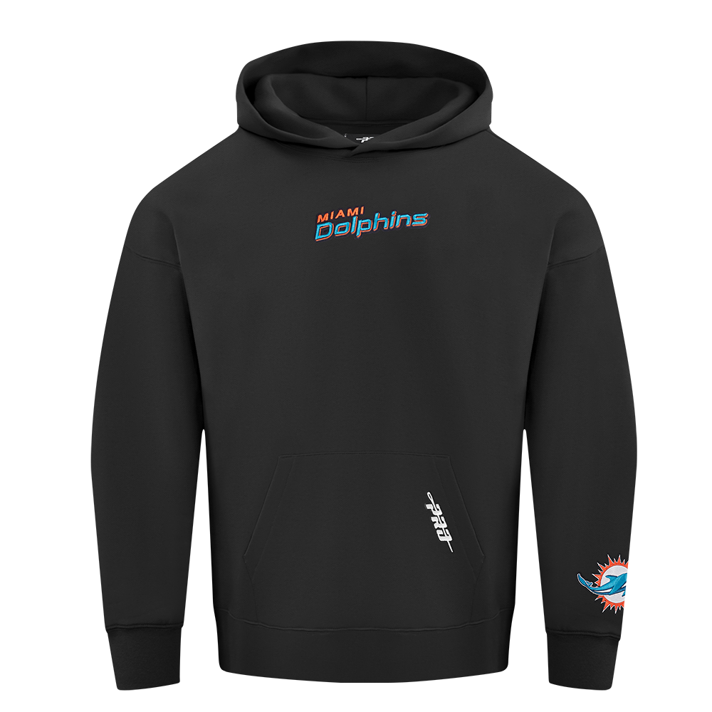 Pro Standard NFL WingSpan Drop Shoulder Hood Miami Dolphins Black