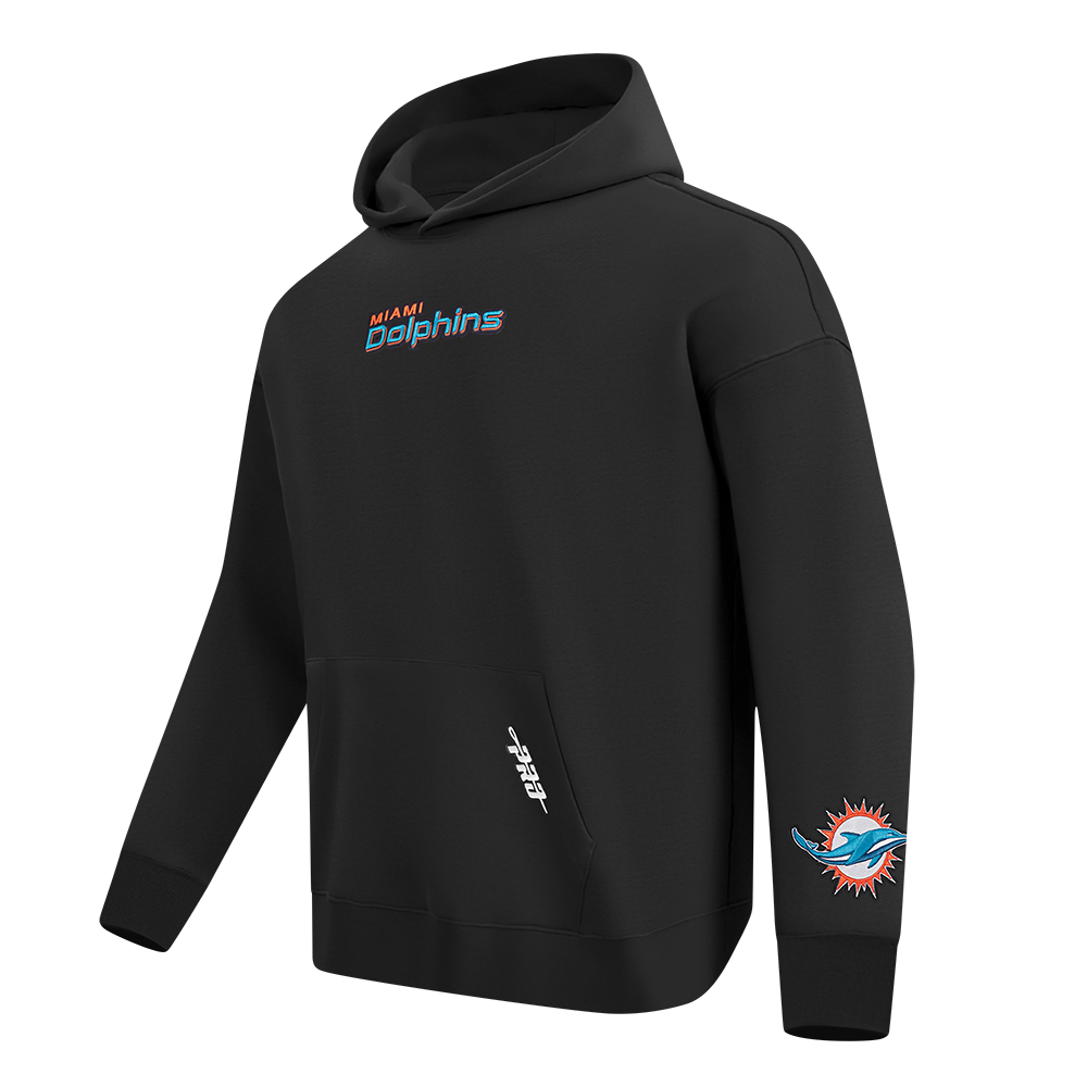 Pro Standard NFL WingSpan Drop Shoulder Hood Miami Dolphins Black