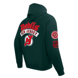 Pro Standard NHL Best Of Drop Shoulder Hoodie New Jersey Devils Forest Green