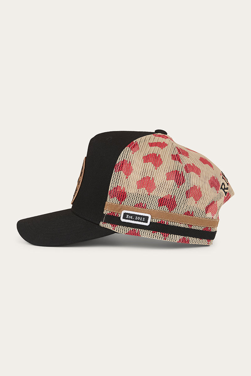 Ringers Western Aussie Rules Deep Fit Trucker Cap Black