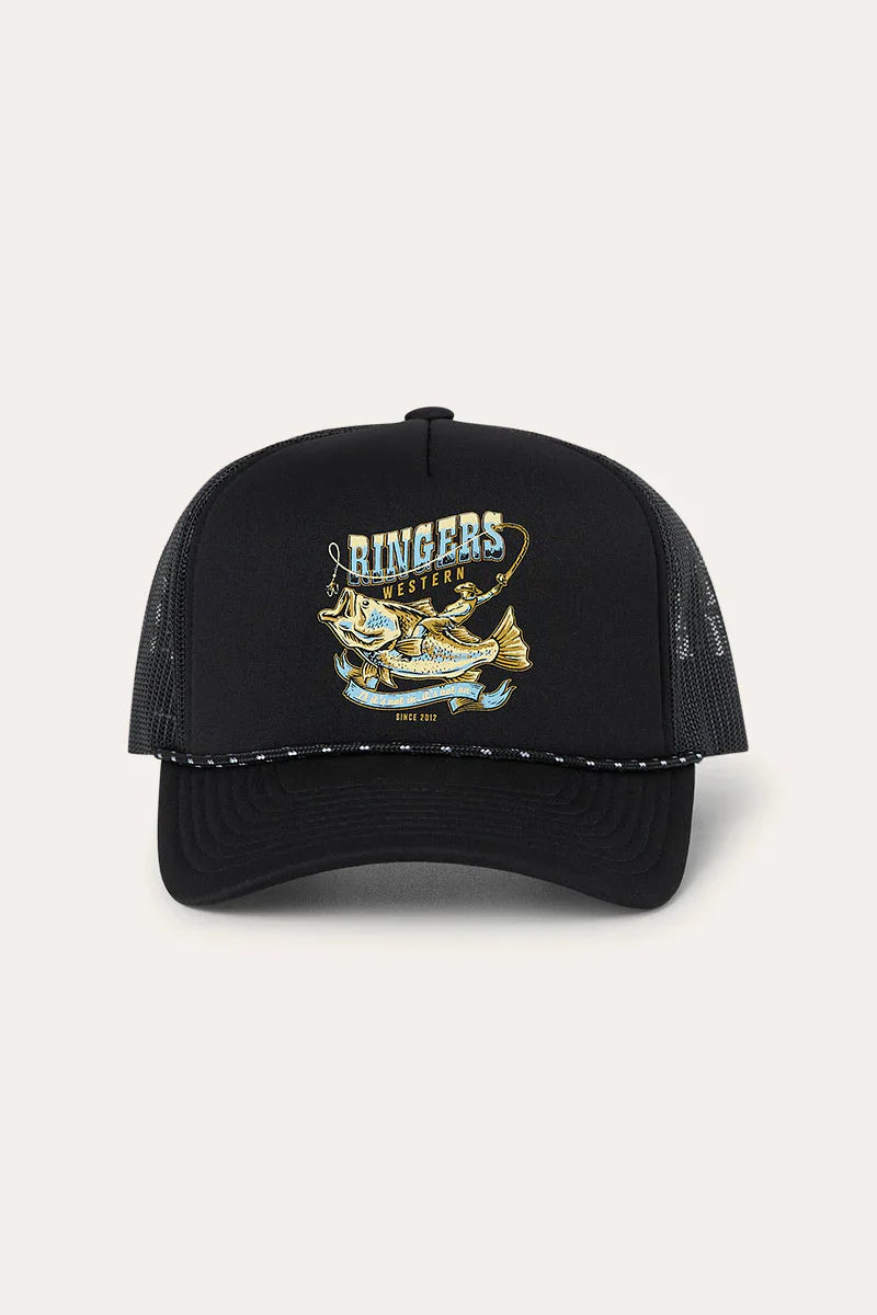 Ringers Western Bucking Barra Foam Cap Black