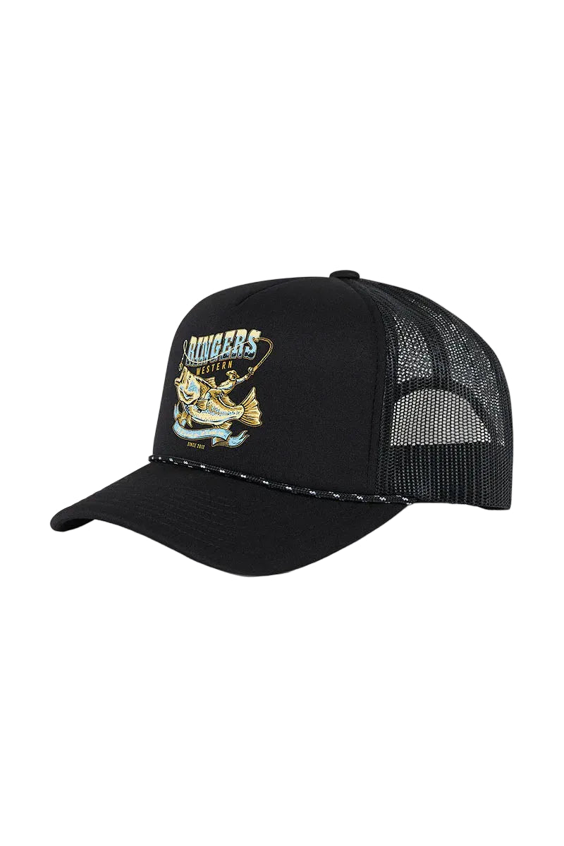 Ringers Western Bucking Barra Foam Cap Black