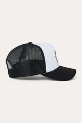 Ringers Western Bucking Barra Foam Cap White/Black
