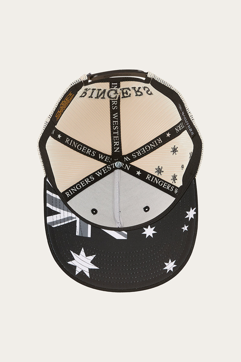 Ringers Western Country Club Deep Fit Trucker Cap Black
