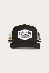 Ringers Western Country Club Deep Fit Trucker Cap Black