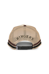 Ringers Western Country Club Deep Fit Trucker Cap Off White/Chocolate