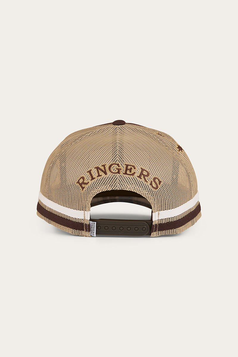 Ringers Western Country Club Deep Fit Trucker Cap Saddle Brown